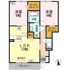 2LDK 間取り図