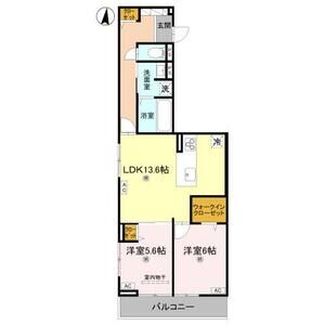 2LDK 間取り図