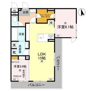2LDK 間取り図
