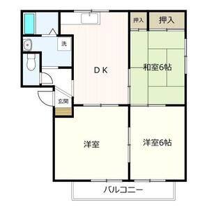 3DK 間取り図