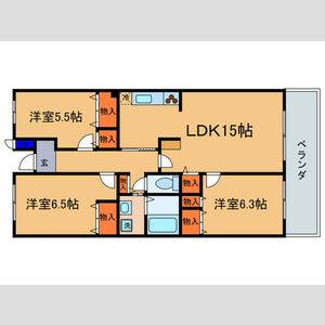 3LDK 間取り図