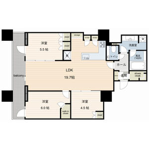 3LDK 間取り図