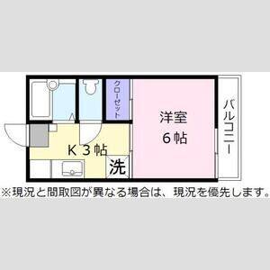 1K 間取り図