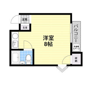 ワンルーム 間取り図