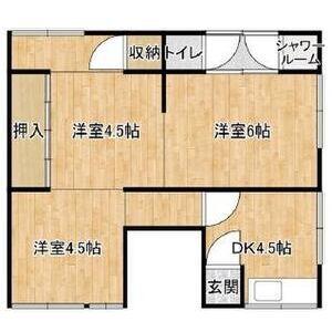 3DK 間取り図