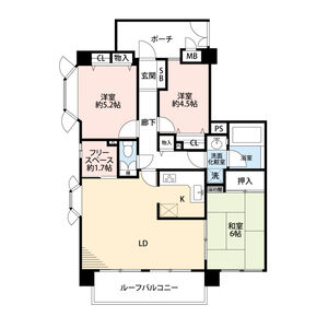 3LDK 間取り図
