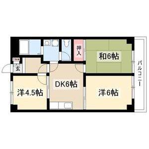 3DK 間取り図
