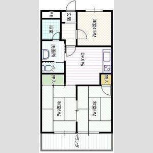 3DK 間取り図