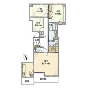 3LDK 間取り図