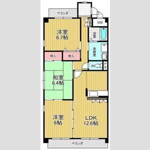3LDK 間取り図