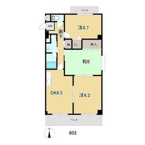 3DK 間取り図