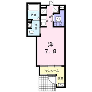ワンルーム 間取り図