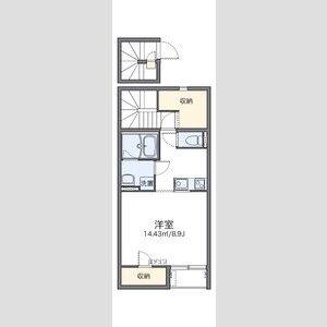1K 間取り図