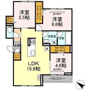 3LDK 間取り図