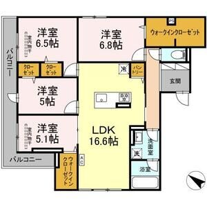 4LDK 間取り図