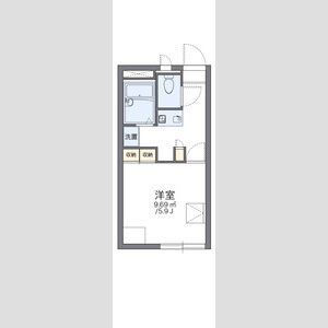 1K 間取り図