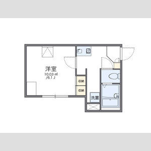 1K 間取り図