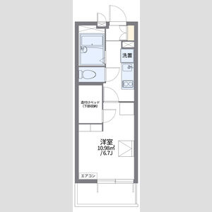 1K 間取り図