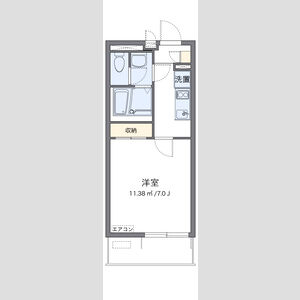 1K 間取り図