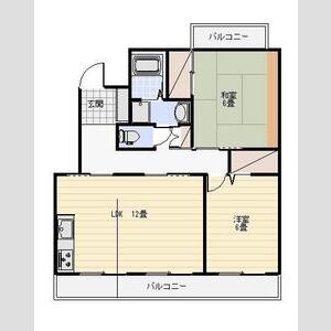 3DK 間取り図