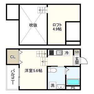ワンルーム 間取り図