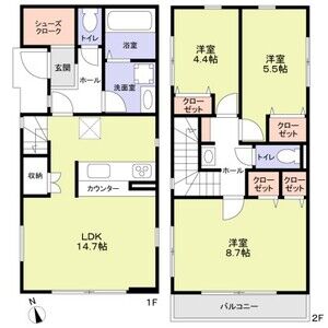 3LDK 間取り図