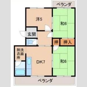 3DK 間取り図