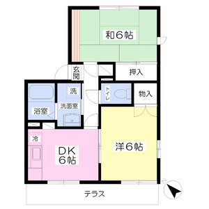 2DK 間取り図