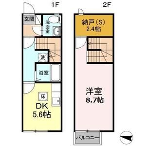 1DK 間取り図