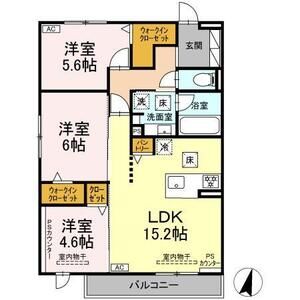 3LDK 間取り図