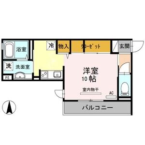 ワンルーム 間取り図