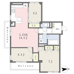 3LDK 間取り図