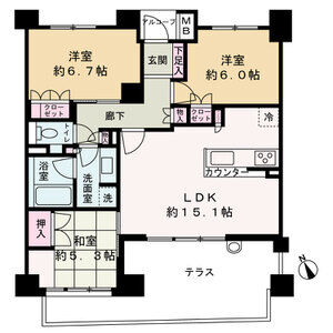 3LDK 間取り図