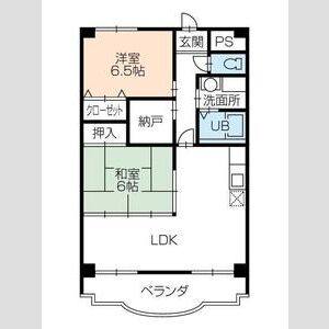 2LDK 間取り図