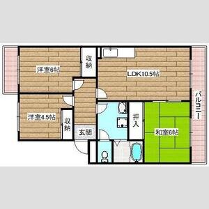 3LDK 間取り図
