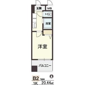 1K 間取り図
