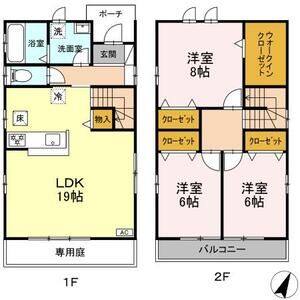3LDK 間取り図