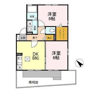 2DK 間取り図