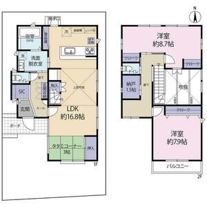 2LDK 間取り図