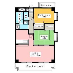 2LDK 間取り図