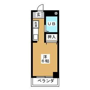 1R 間取り図