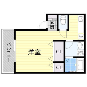 ワンルーム 間取り図
