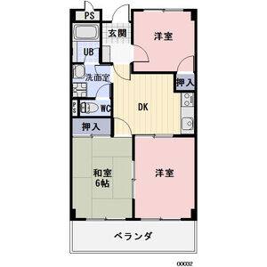 3DK 間取り図