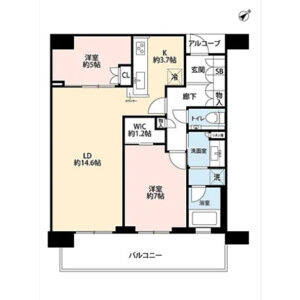 2LDK 間取り図