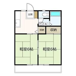2DK 間取り図