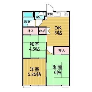 3DK 間取り図