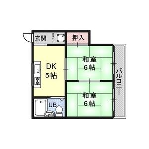 2DK 間取り図
