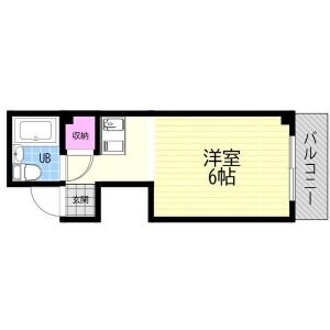 ワンルーム 間取り図