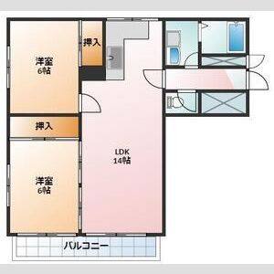 2LDK 間取り図