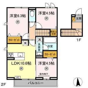 3LDK 間取り図